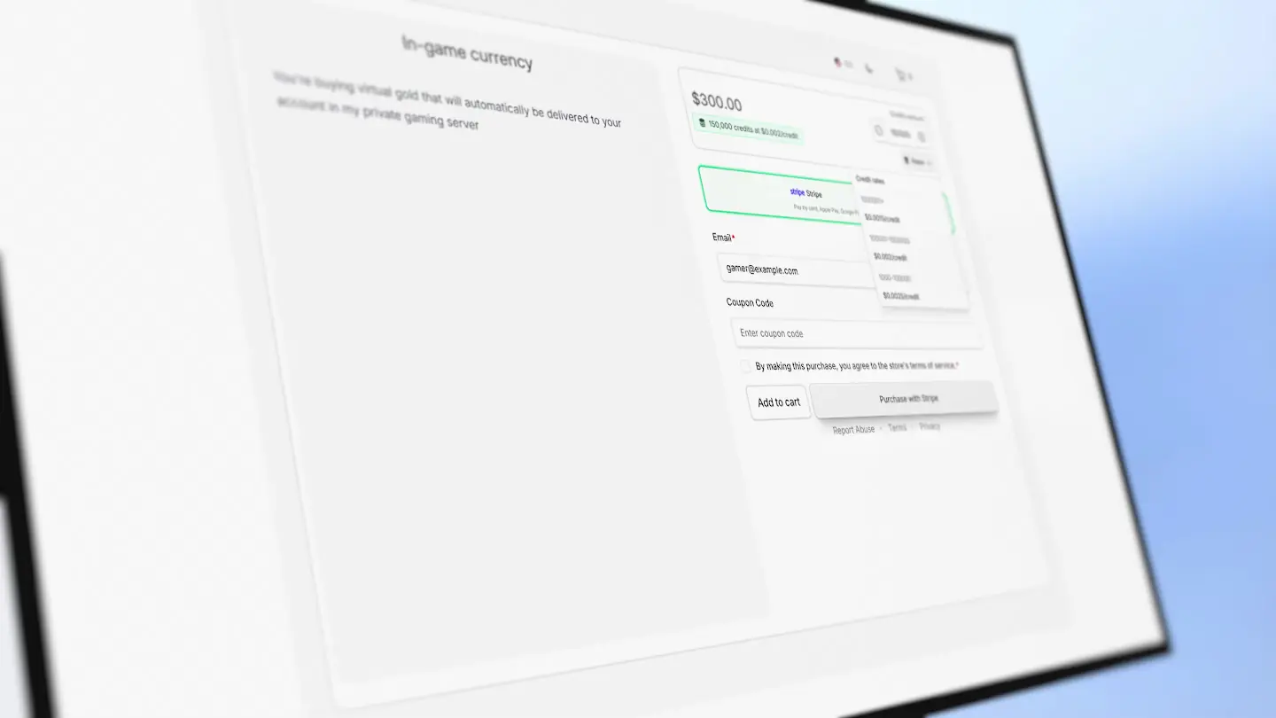 Self-serve Subscriptions and Credits