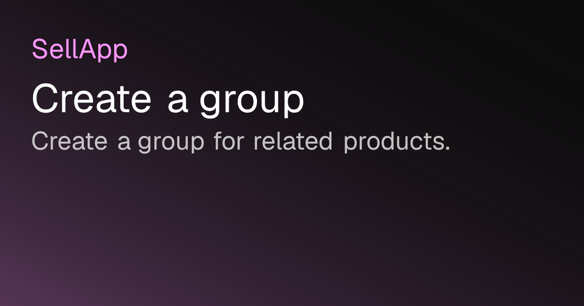 Create a group