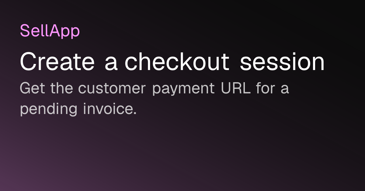 Create a checkout session