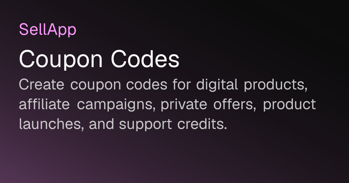 Coupon Codes
