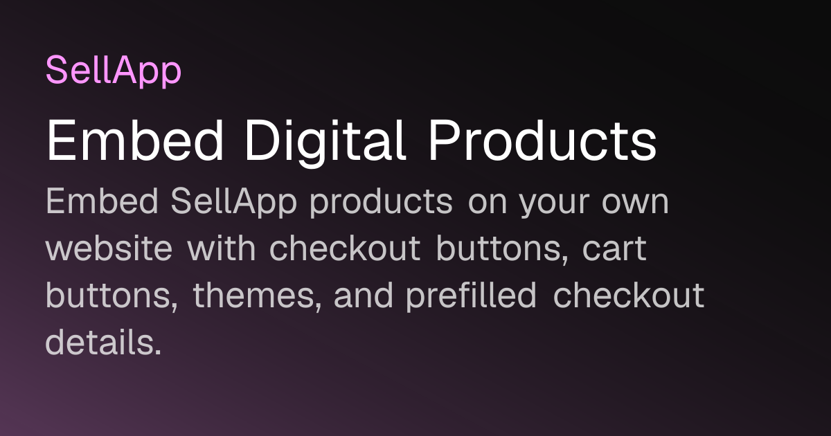 Buy Embed Embed Digital Products