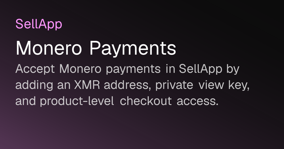Monero Payments