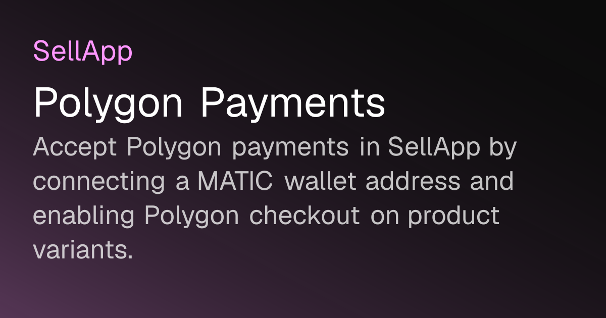 Polygon Payments